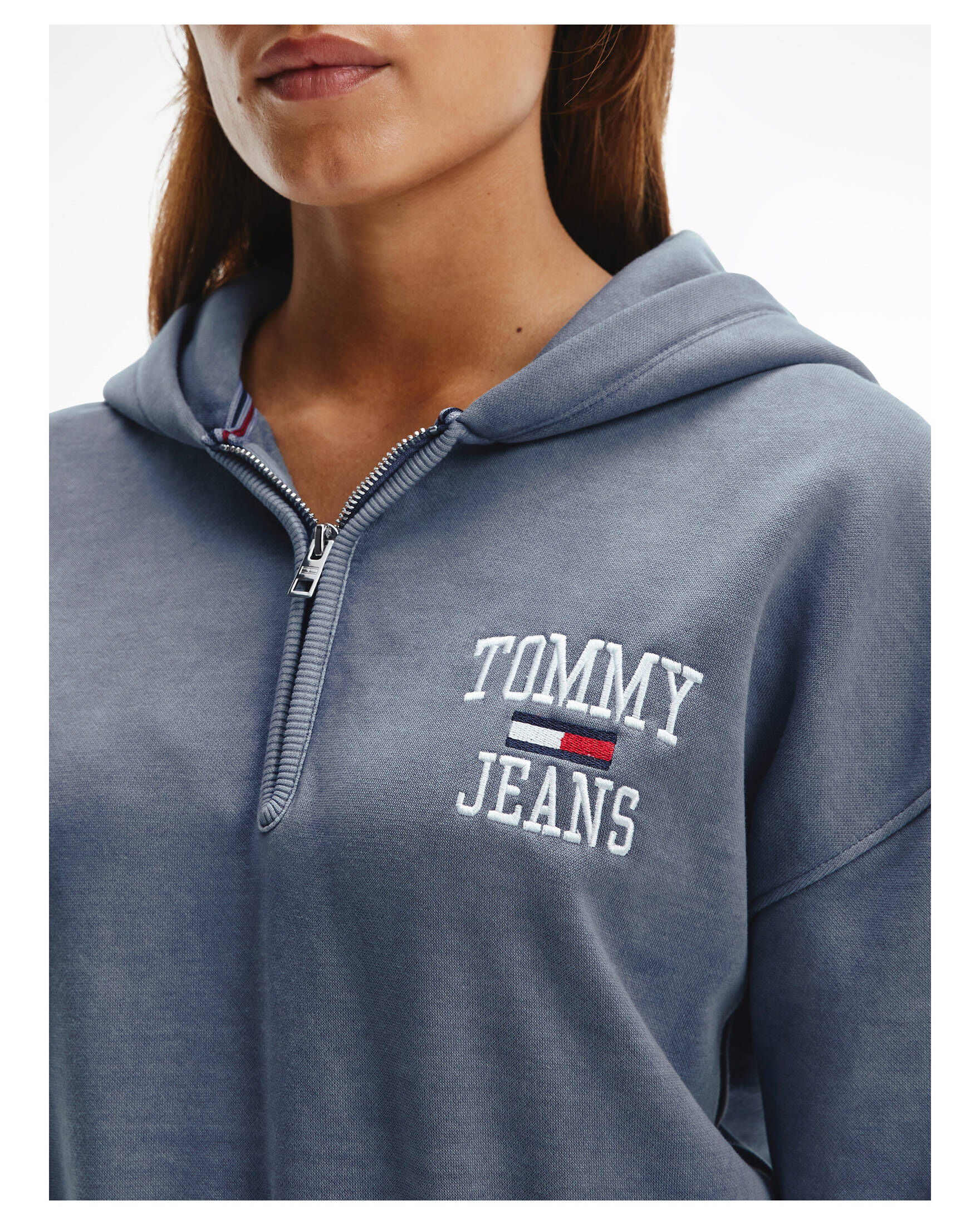 Tommy Jeans| Damen Hoodie SUPER CROP COLLEGE LOGO