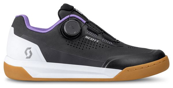 Chaussures Pédales Plates Femme Scott Volt Evo Flat Boa Noir/Blanc