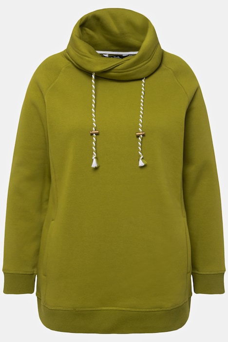 Sweatshirt, weiter Stehkragen, Taschen, Raglan-Langarm