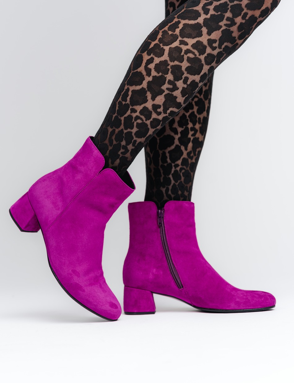 Veloursleder Stiefelette