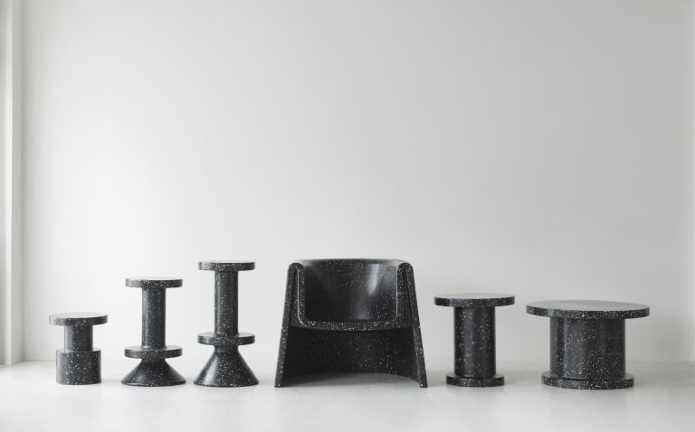 Normann Copenhagen Bit barkruk 75 cm wit
