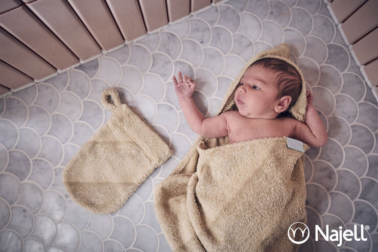 Najell 2 Pack Washcloths - Beach Beige