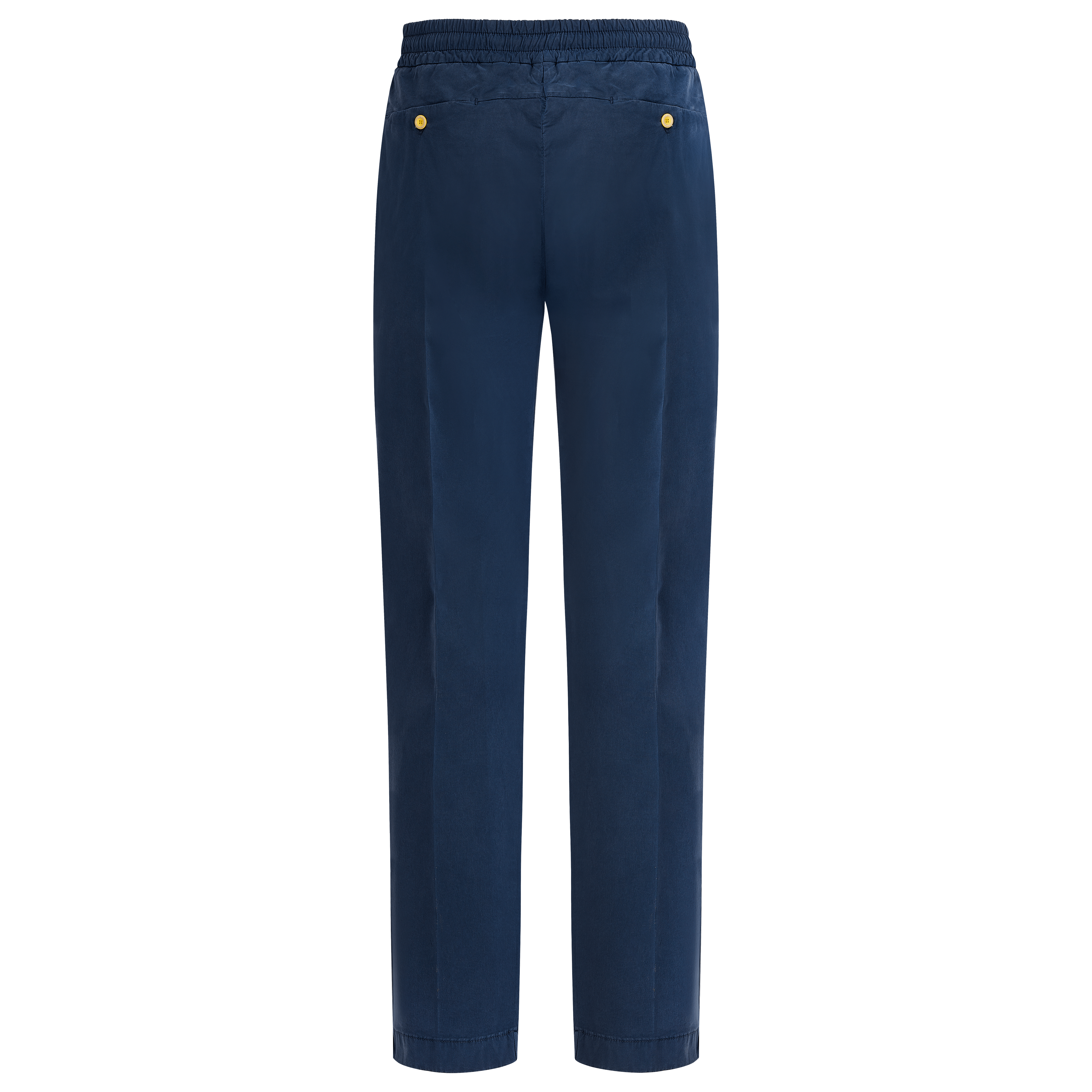 Pantalon Taille Élastique en Coton et Tencel Homme Uni