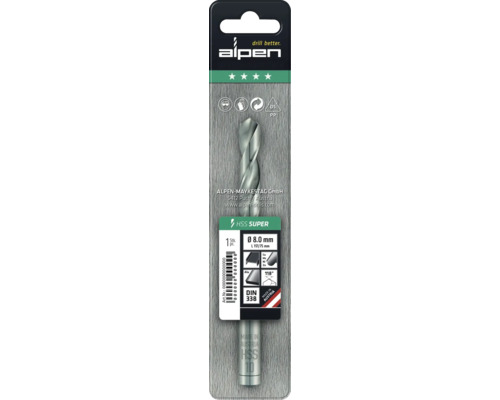 HSS-staalboor Alpen Ø 3 mm DIN 340