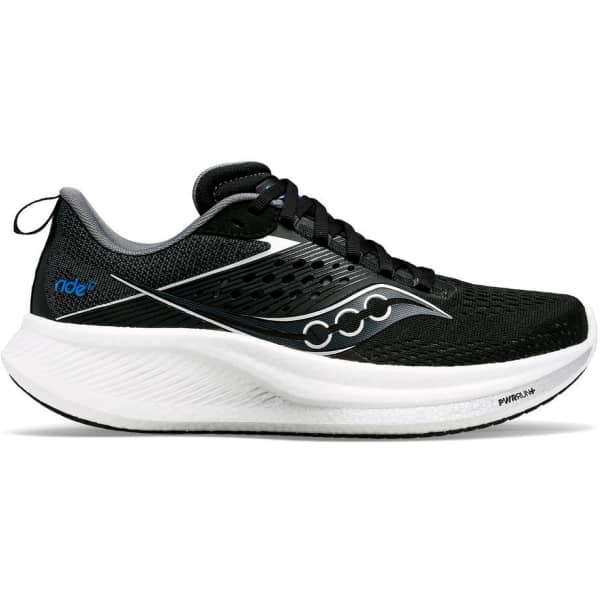 Chaussure running SAUCONY RIDE 17 BLACK/WHITE