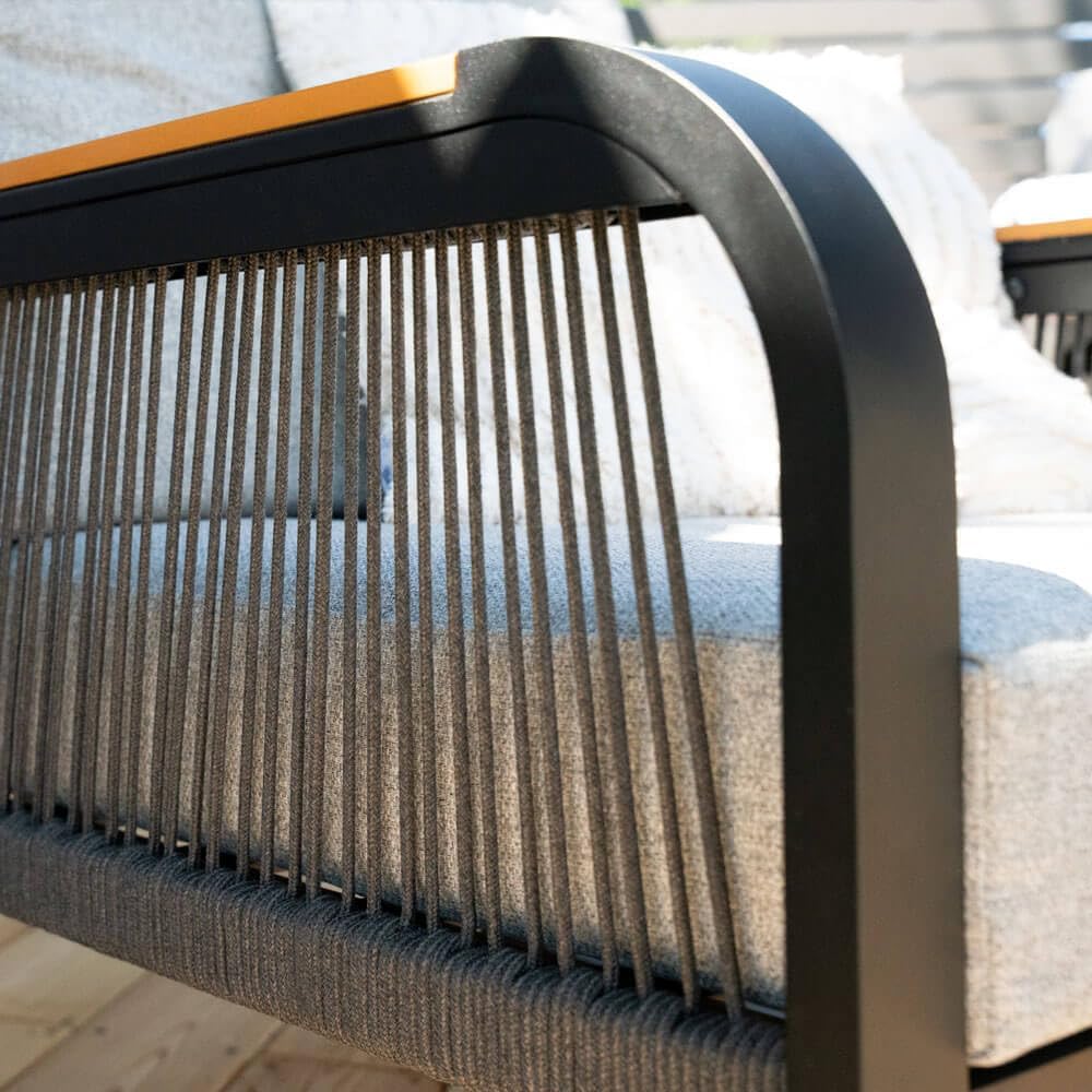 Home Deluxe Gartenlounge MARABA – Aluminium | Moderne & wetterfeste Lounge-Garnitur für Terrasse & Garten