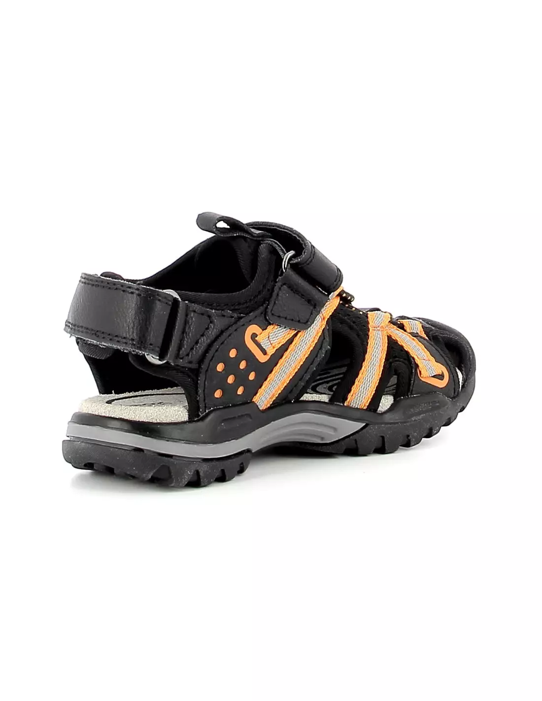 GEOX BOREALIS - Baskets BLACK/ORANGE