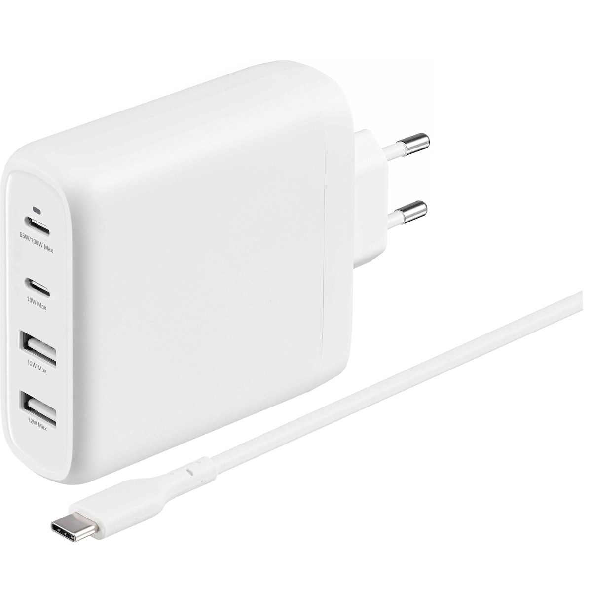 Sandstrøm 100w USB PD vegglader