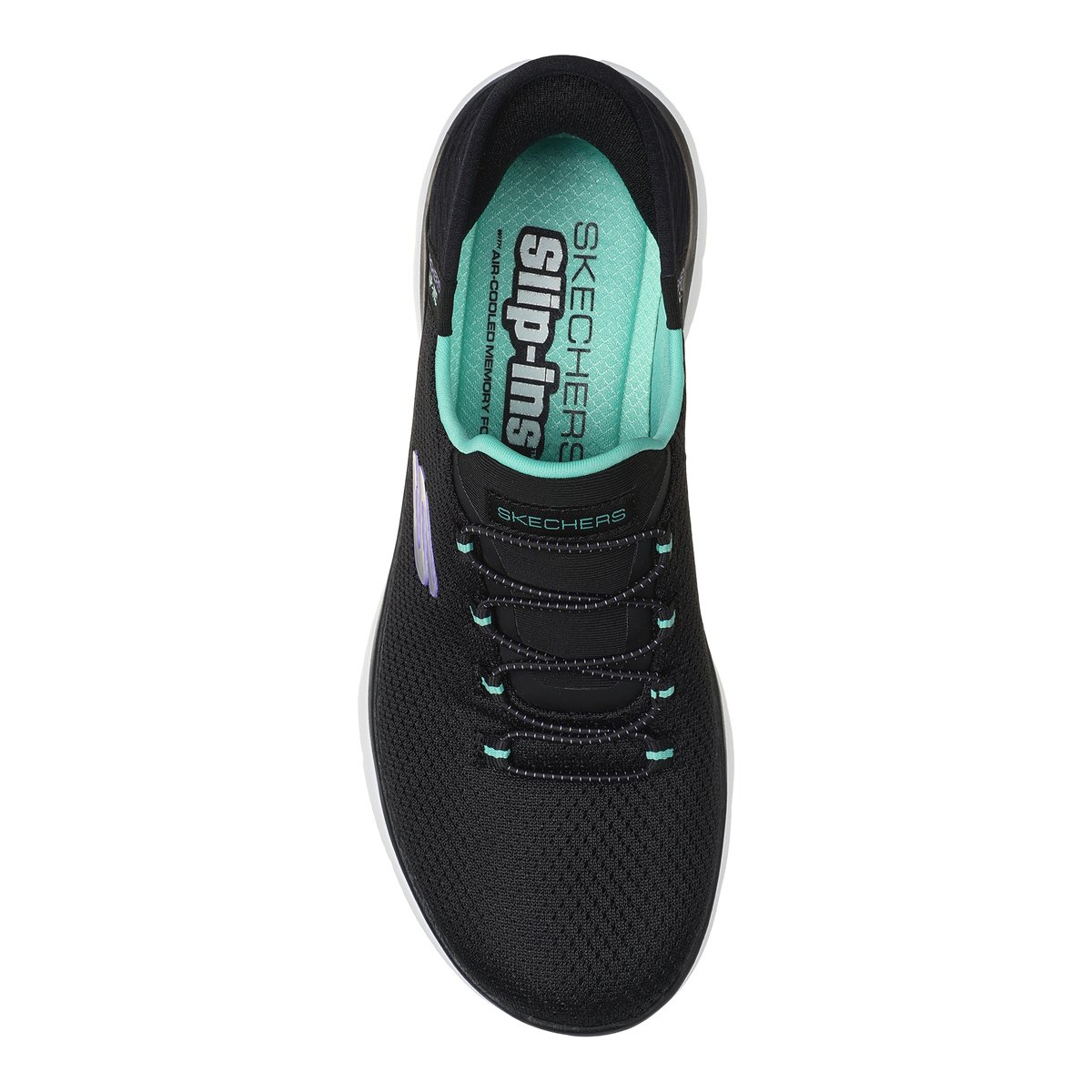2X les points-Summits2-l-Baskets - Talon plat - Noir/Blanc