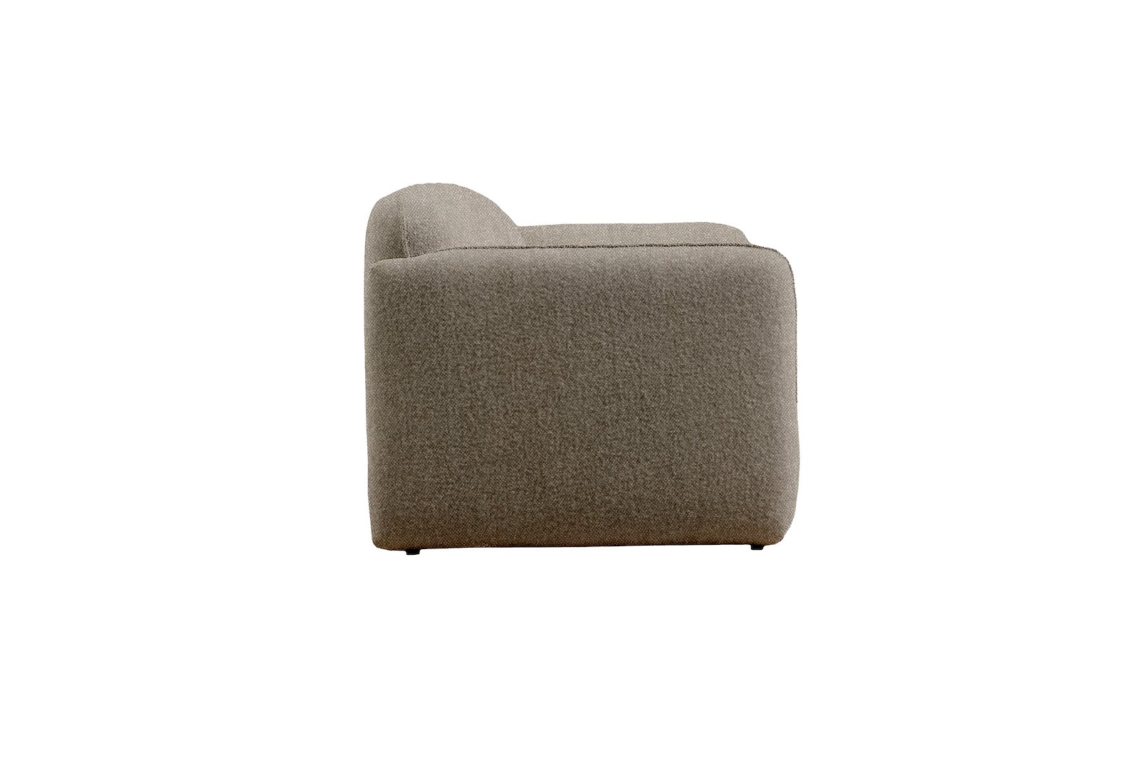 Fluff 3-seter Tekstil Storm 09 Grey med sorte ben