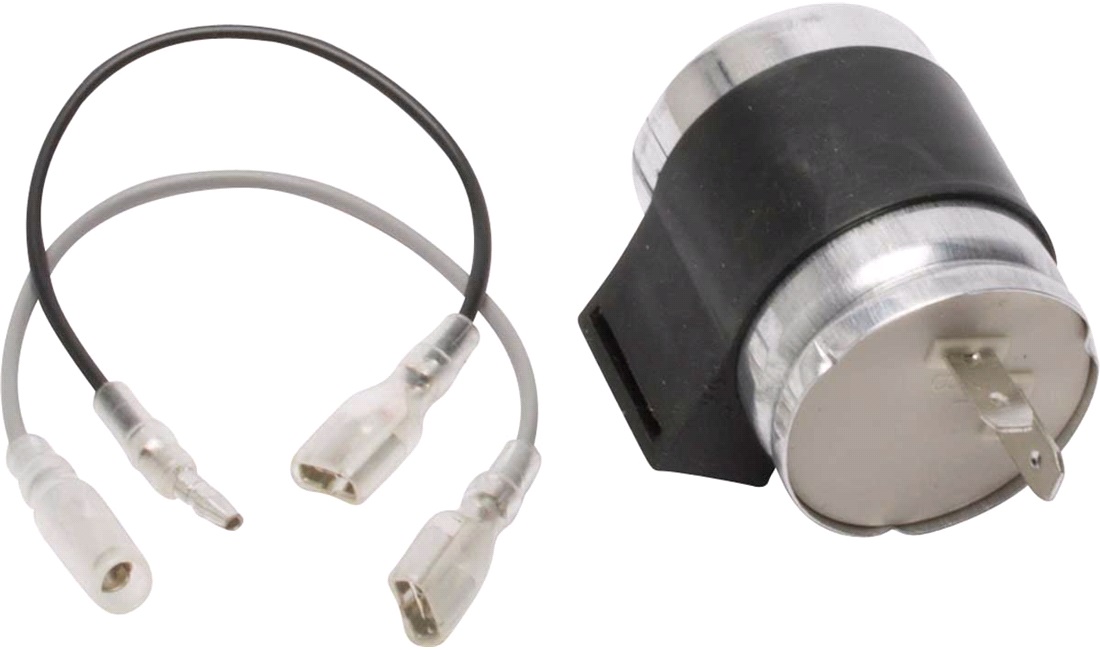 Blinklysrelæ, 12V-10W 2 stik, universal