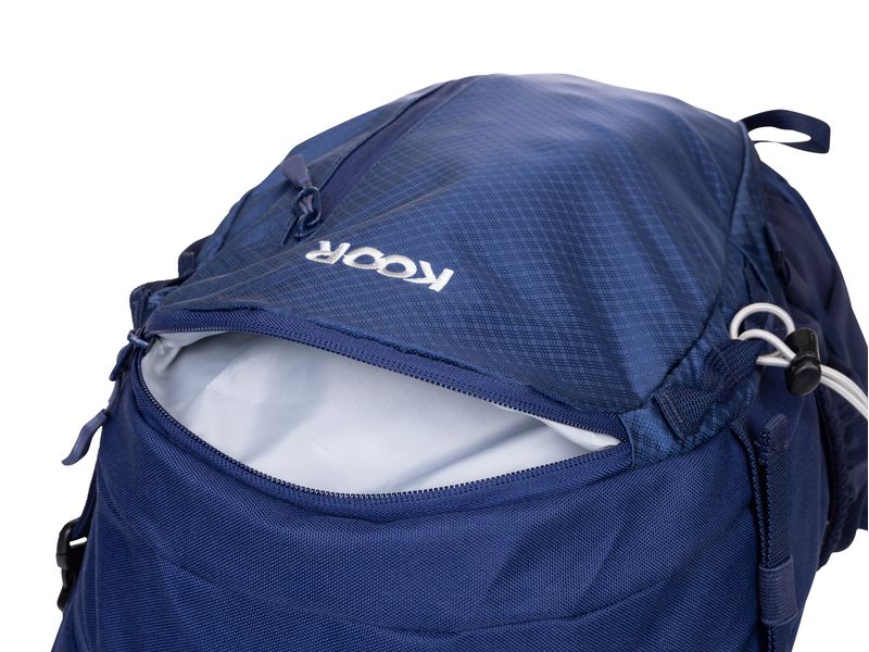 KOOR Wanderrucksack Moorgins 20 l, Blau Funktionaler und bequemer Bergrucksack für das ganze Jahr