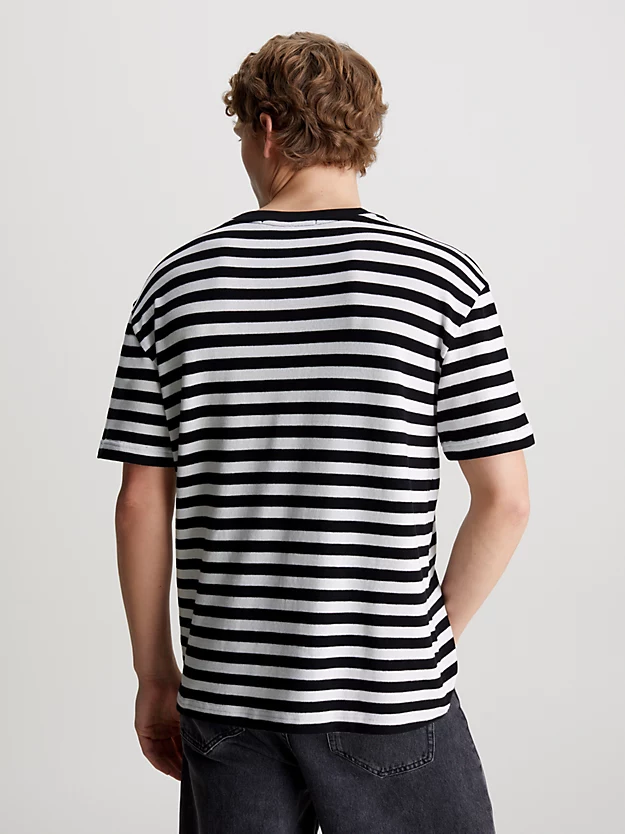 Camiseta listrada unissex tamanho grande