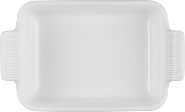 Le Creuset Heritage Rekt Fad 24/19cm White White