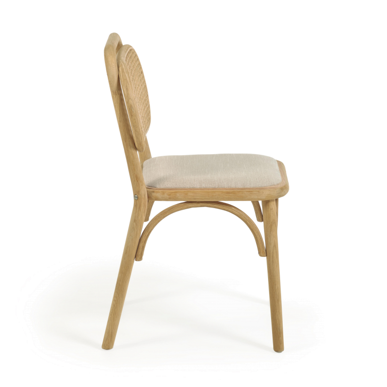 Kave Home Doriane stoel naturel
