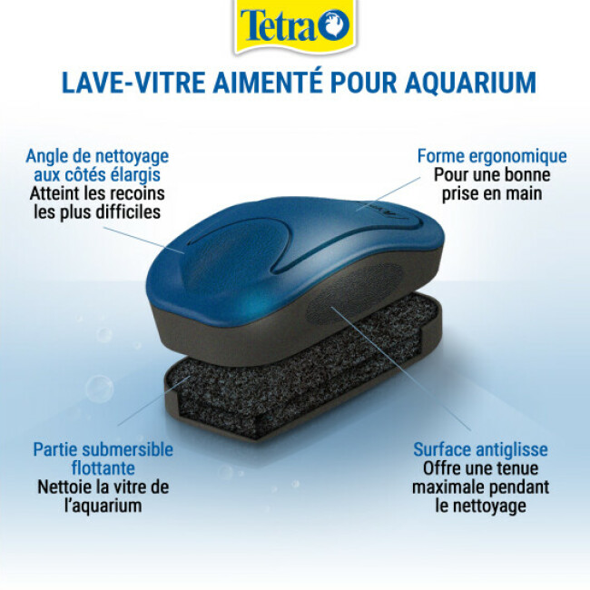 Lave-vitre aimanté Tetra Magnet Cleaner pour aquarium