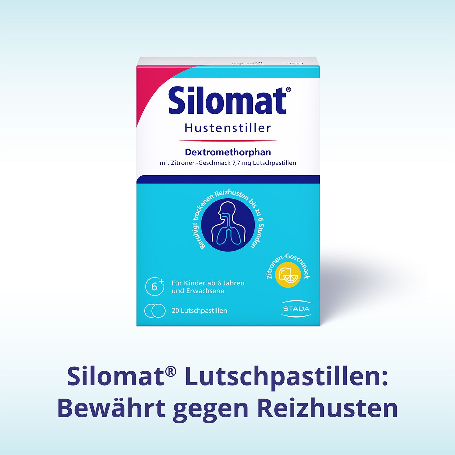 SILOMAT® Hustenstiller Dextromethorphan mit Zitronen-Geschmack 7,7 mg Lutschpastillen