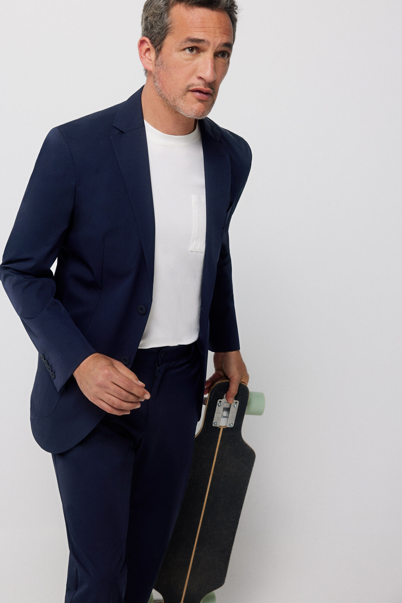 Jaqueta técnica slim - Azul marinho