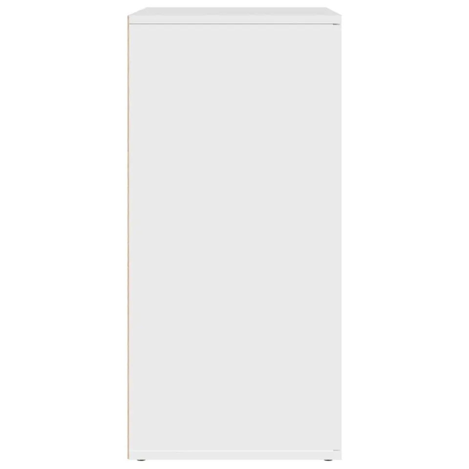 vidaXL - Dressoir met 2 deuren - Wit - Bewerkt hout - 79x38x80 cm