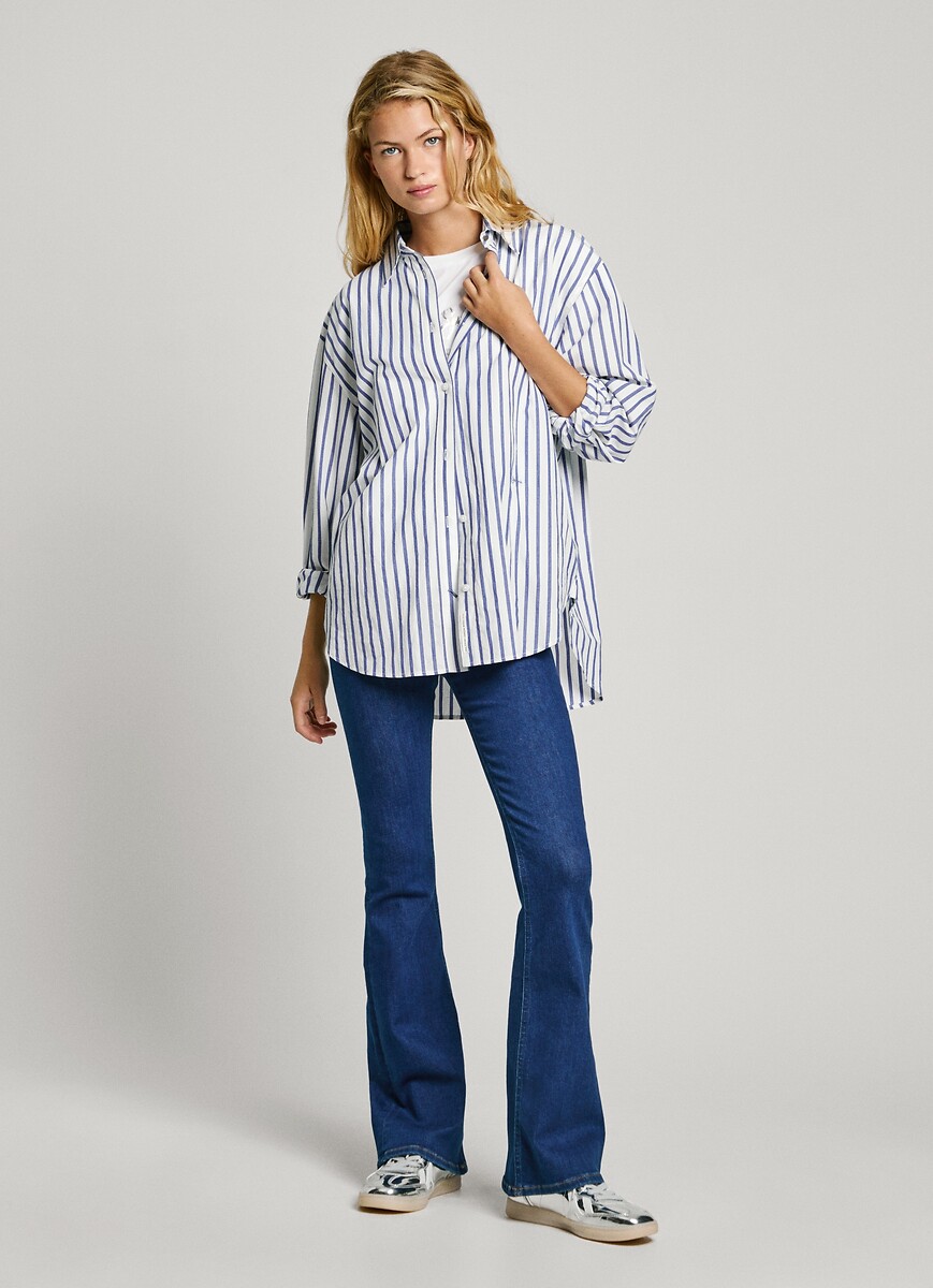 PEPE JEANS<br>Camisa com listras finas