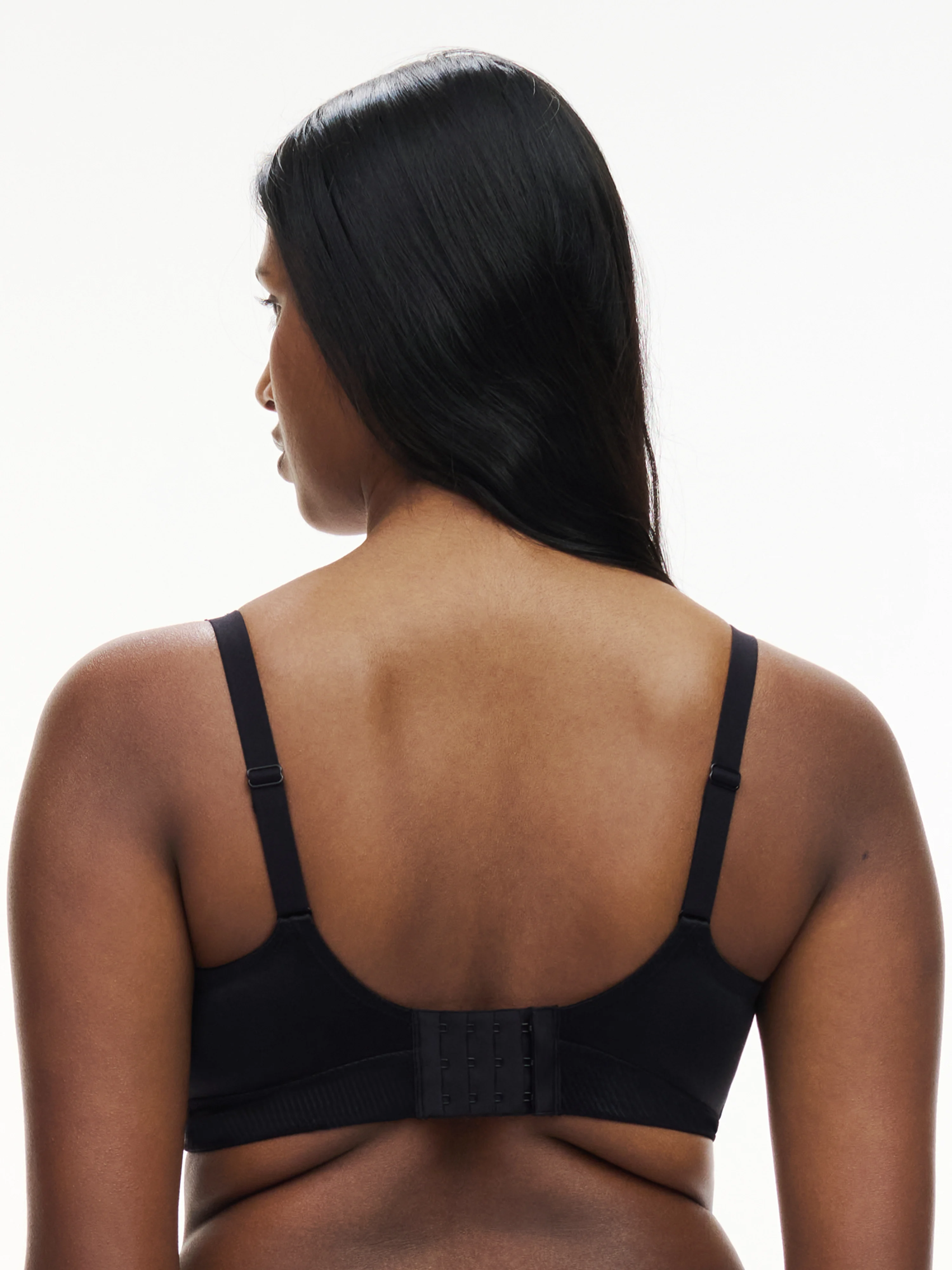 INTRIGUE - Soutien-gorge sans armature maintien broderie | Noir