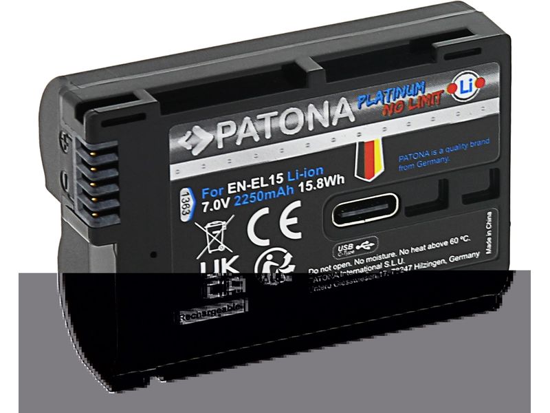 Patona Platinum Akku für Nikon 1 V1 Platinum Batteriesatz für Nikon