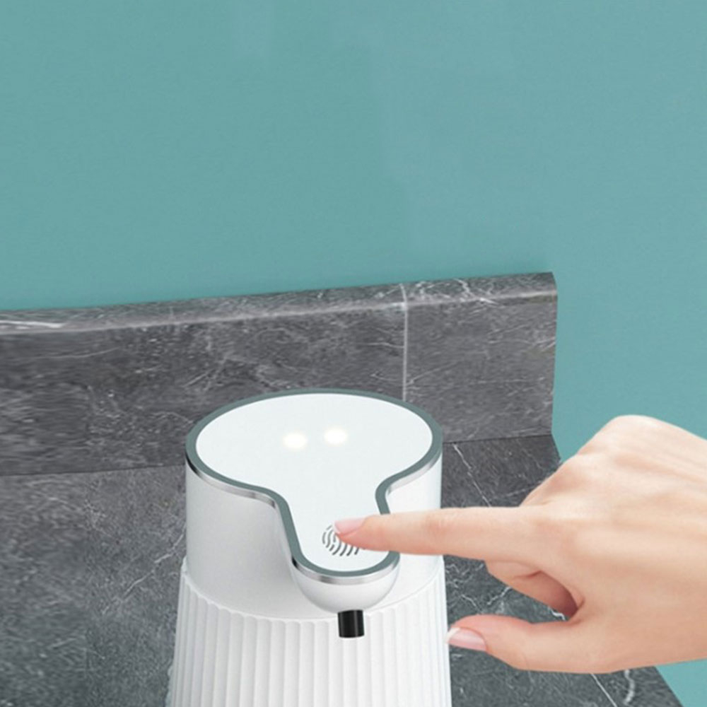 (400ml) Automatischer Seifen Spender Berührungsloser Infrarot Desinfektionspender - Weiss
