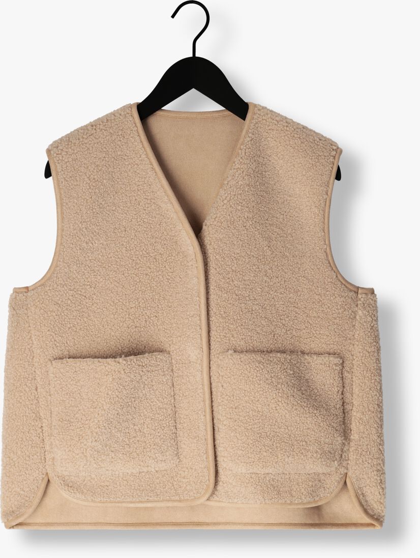 KNIT-TED zand knit-ted gilet charlene