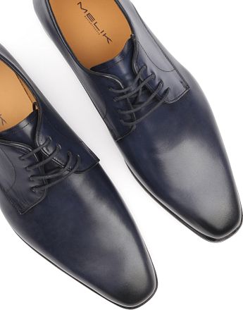 Melik Schoen Derby Marizo Navy 7674-02-220 Navy kopen