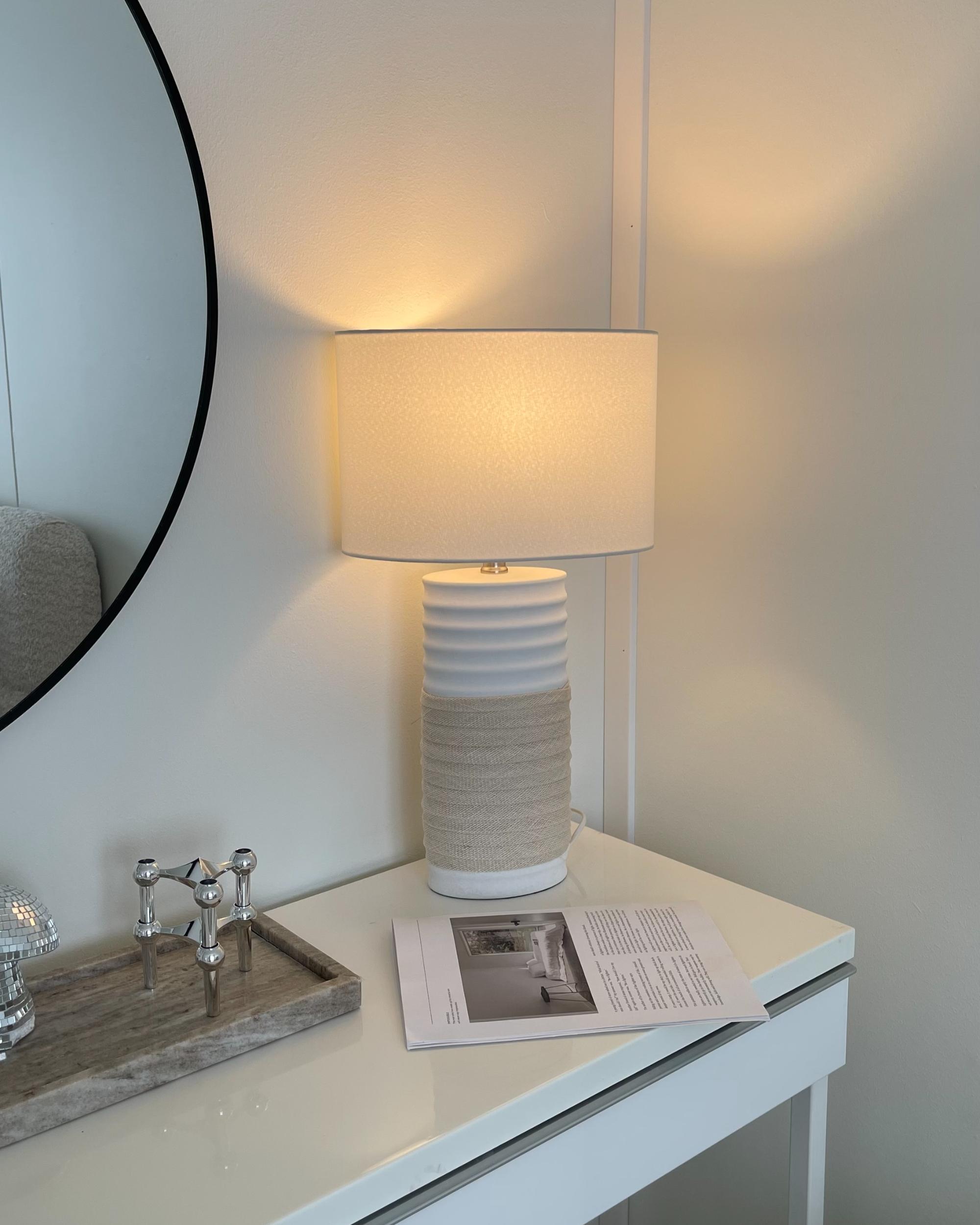 Tafellamp NAVIA Porselein Lichtbeige