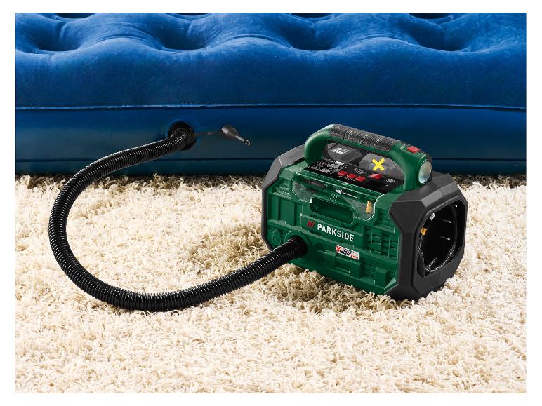 Accu-compressor en -luchtpomp 20 V met accu en lader