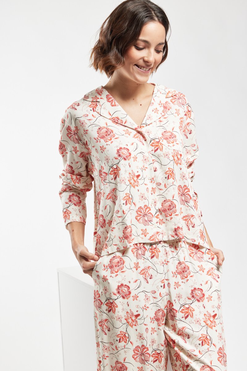 Pyjama imprimé floral