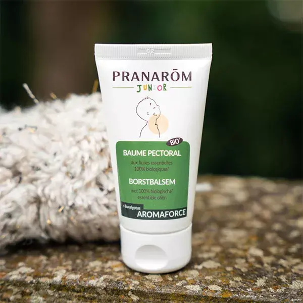 Bálsamo para o peito orgânico Pranarom Aromaforce Junior 50ml
