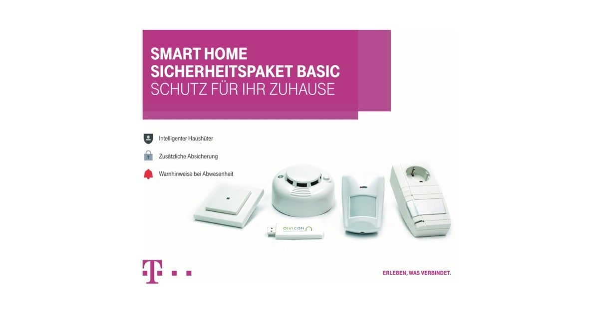 TelekomSmartHome Beveiligingspakket Basic set  (Wit)