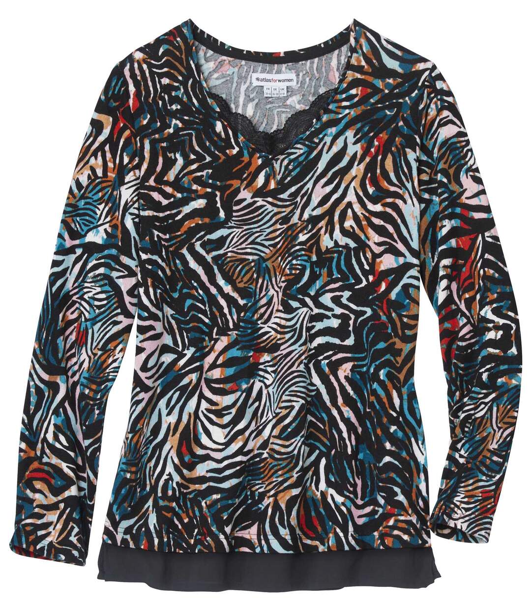 Pull en Maille Fine à Encolure Dentelle