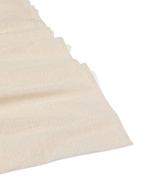 nappe XL lurex carreaux or 145 x 320 cm