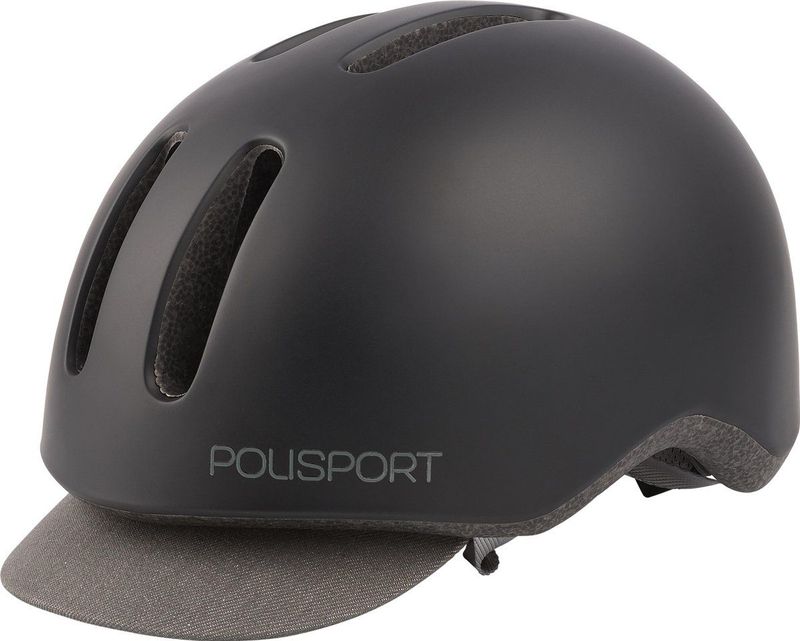 Polisport - Commuter - Fietshelm - Mat Zwart/grijs
