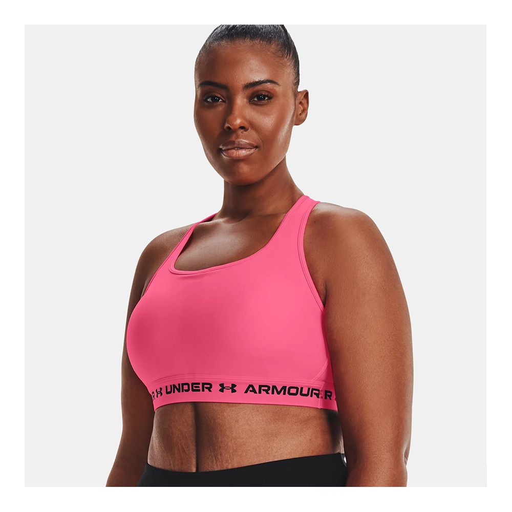 Under Armour CROSSBACK MID - Brassière Femme pink