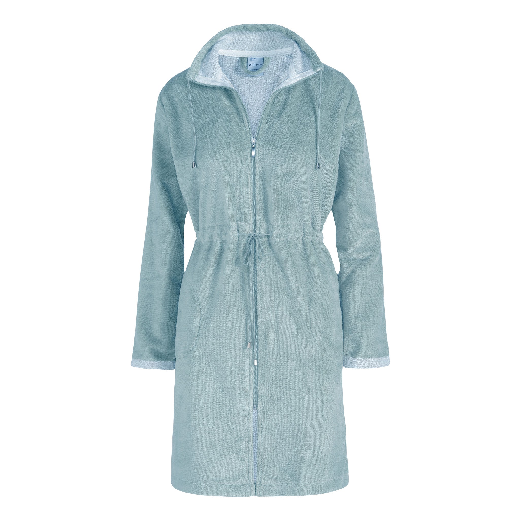 Chicago Badjas Pearl Blue | L | Blauw | Katoen | Polyester | Bamboe