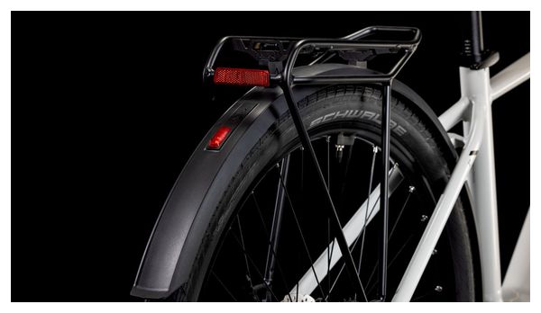 VTC Électrique Cube Touring Hybrid One 500 Shimano Cues 9V 500 Wh 700 mm Blanc Cotton Gris 2025