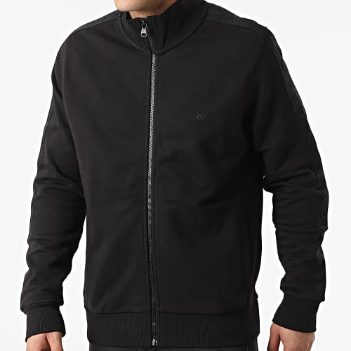 Veste Zippée A Bandes Tonal Logo Tape 8442 Noir