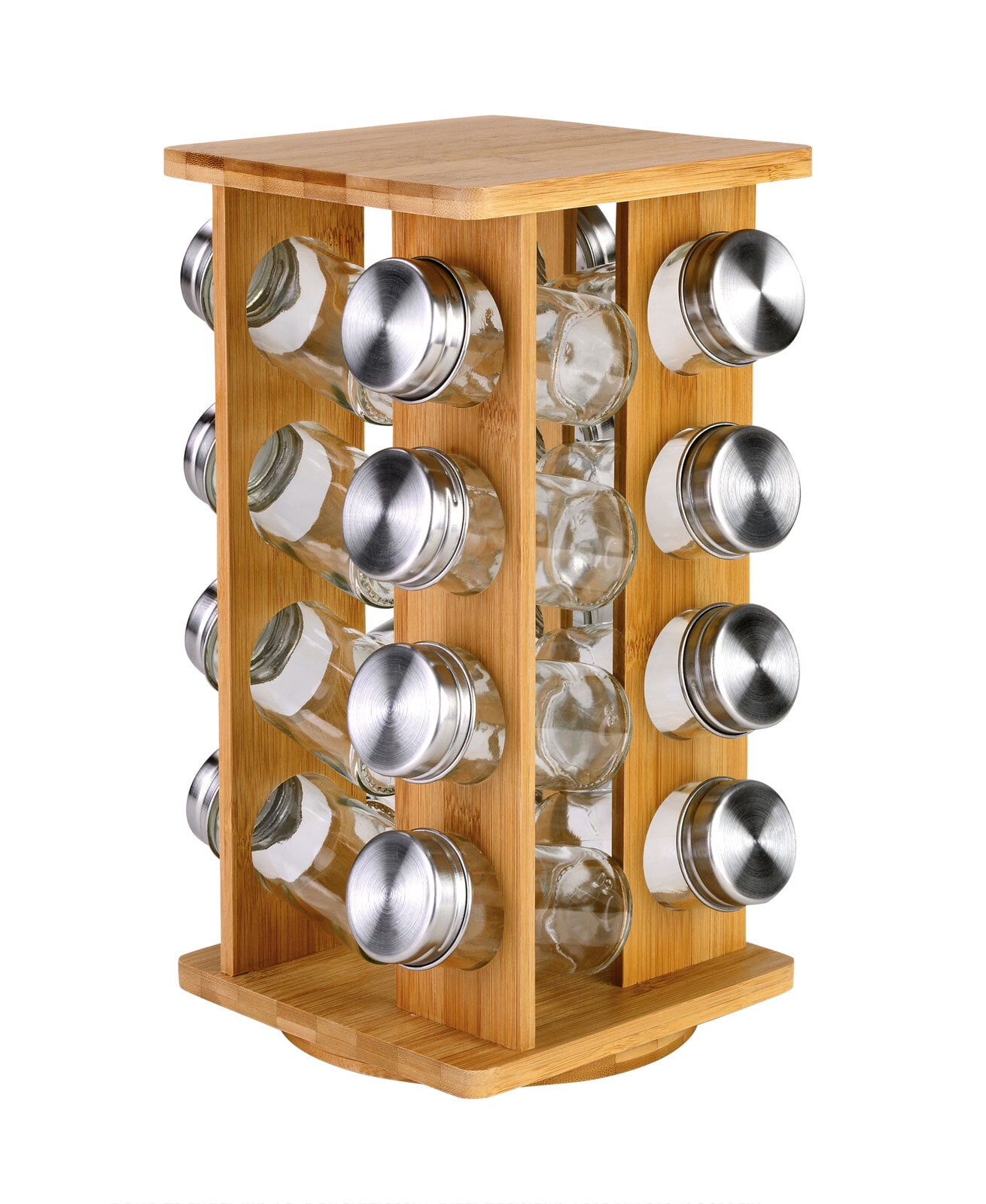 JUSTINUS Gewürzständer BAMBOOLINE 17-teiliges Set Bambus/ Glas