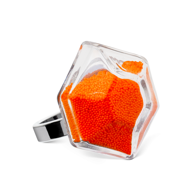 Bague en verre soufflé - Energie Medium Billes