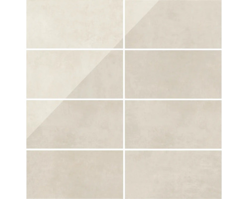 MIRAVA porseleinen wand- en vloertegel MANHATTAN Ivoor 30 x 60 x 0,9 cm satijnen afwerking (lappato) gerectificeerd