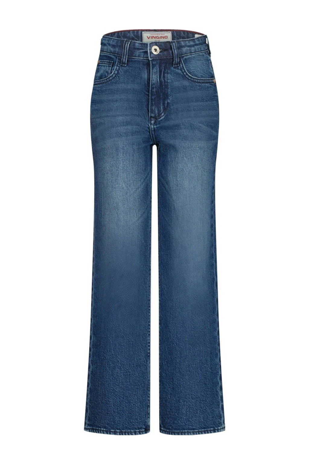 Vingino high waist wide leg jeans dark blue denim