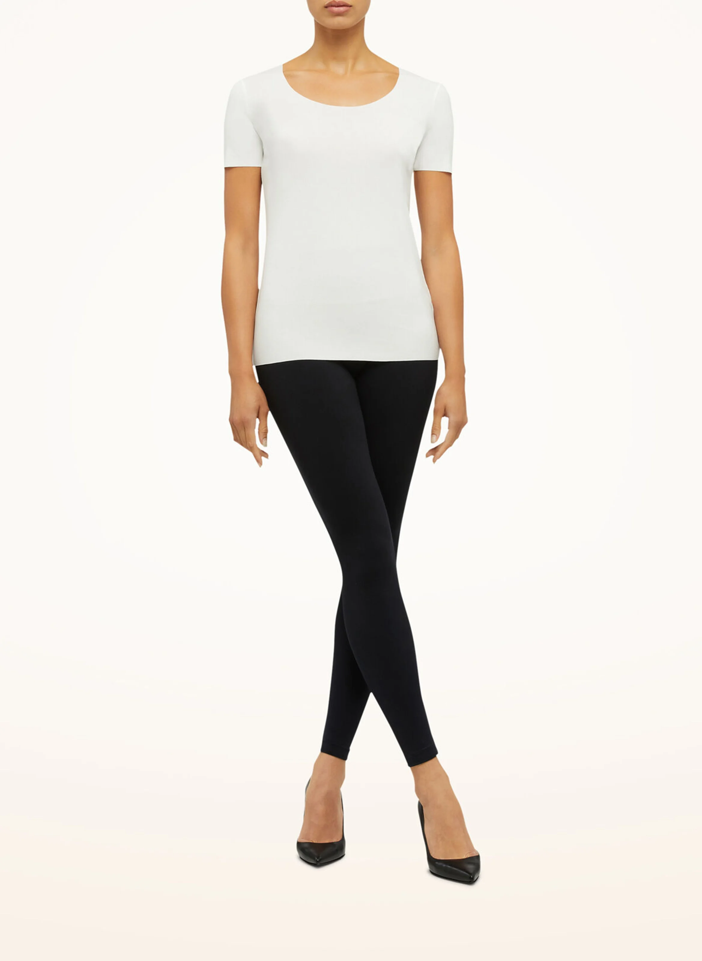 Aurora Pure Shirt - Tee-shirt droit encolure ronde | Blanc