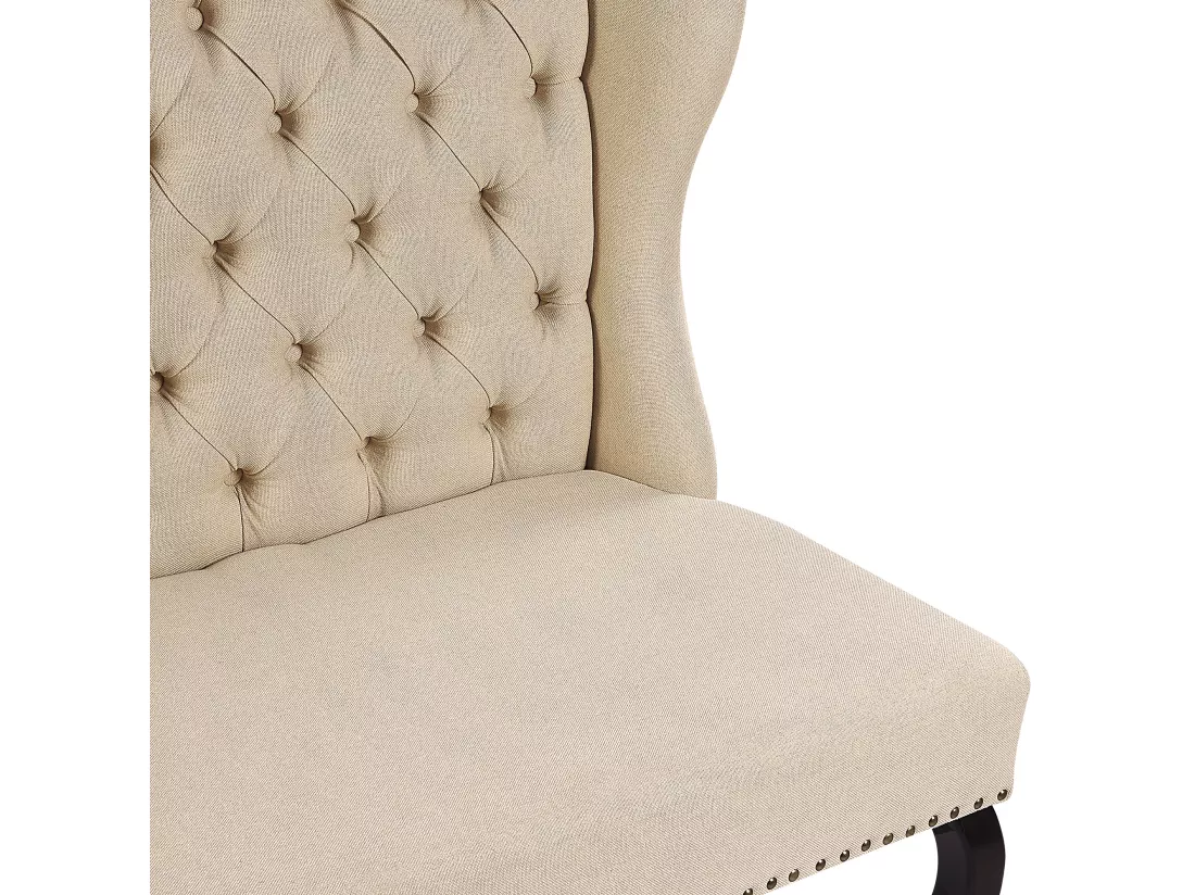 Canapé banquette 2 places en tissu beige TORSBY