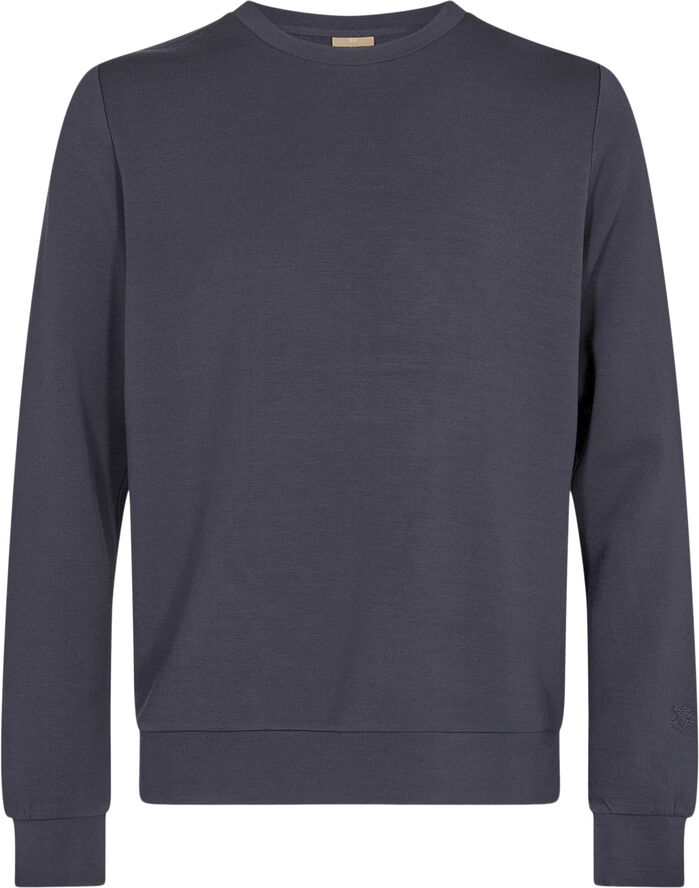 Mos Mosh Gallery Abel Crew Neck Sweat Salute navy