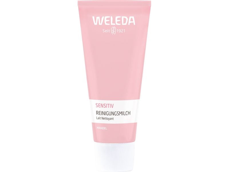 WELEDA Reinigungsmilch Mandel 75 ml Natürliche, parfümfreie Reinigungsmilch für sensible Haut