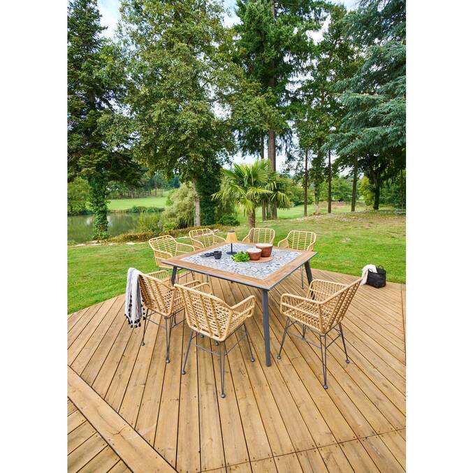 Lot de 2 fauteuils de jardin LAMBADA Sésame